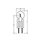 Osram 64429 25w 12v GY6.35 base 500Lm 4000Hr 2800K Halostar PRO Light Bulb - BulbAmerica