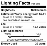 Nuvo 20w LED 2FT Wrap CCT Selectable White Finish_4