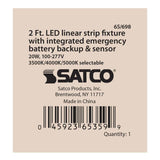 LED 2-ft Linear Strip Light 20W White Finish CCT Tunable 100-277V EM & Sensor_1