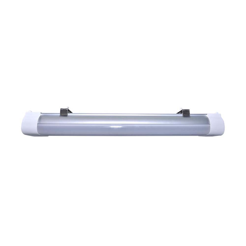2-ft 20w LED Tri-Proof Linear Fixture CCT Tunable 0-10V Dimming