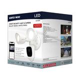 20w Bullet Security Light 3000K With Camera in White Finish - BulbAmerica