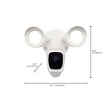 20w Bullet Security Light 3000K With Camera in White Finish_3