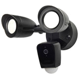 Bullet Security Light 3000K With Camera in Black Finish