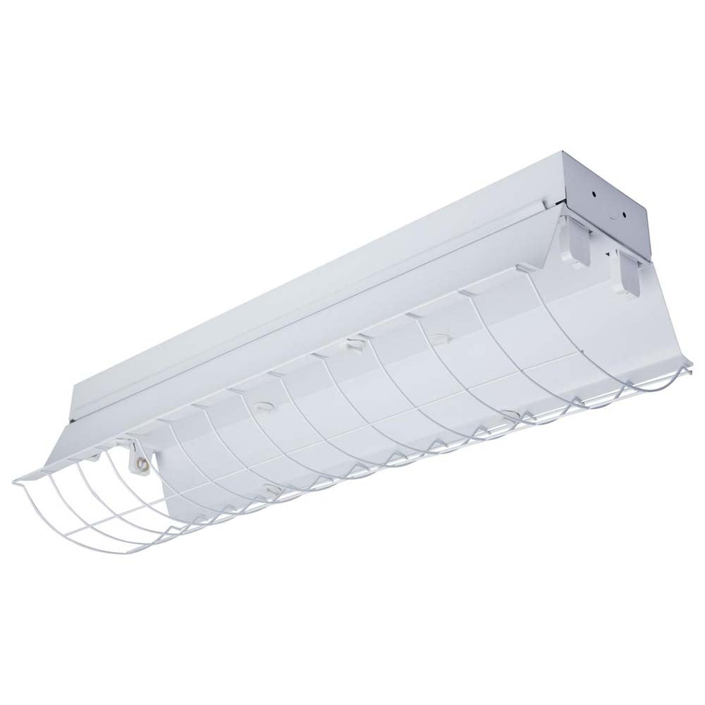 Light Fixture Empty 2-ft Dual T8 Lamp Ready Fixture Channel Empty Body Fixture – BulbAmerica