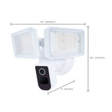 Rect Security Light With Camera in White Finish_3