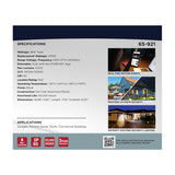 Rect Security With Camera in Black Finish - BulbAmerica
