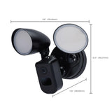 Bullet Security Light CCT Selectable With Camera in Black Finish_3