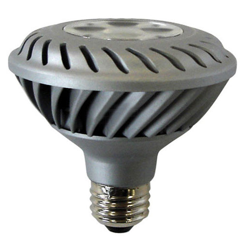 GE 65136 12w PAR30 LED Silver Flood FL35 Dimmable 3000K E26 120v Light Bulb