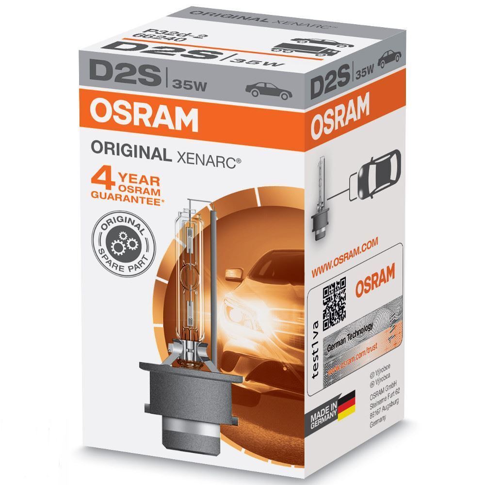 Osram D2S - 66240 - Original Xenarc 35W HID Automotive Bulb – BulbAmerica