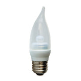 GE 64048 2.2w LED 3000k E26 120v Dimmable Clear Candelabra Light Bulb 15w equiv.