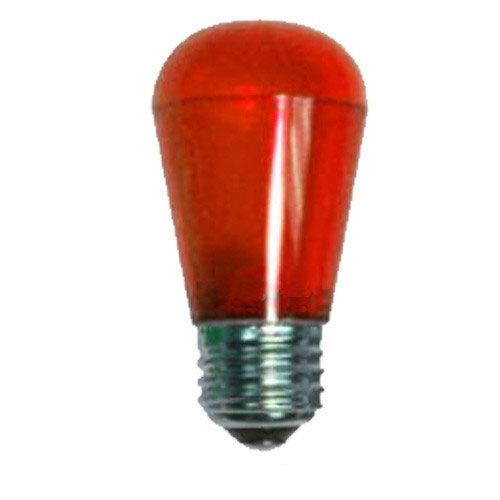 Sylvania S14 LED bulb with Red transparent cover