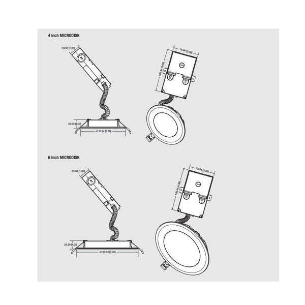 SYLVANIA 6 inch 13W 3000K Microdisk Recessed Ultra LED Downlight - 75w ...