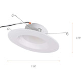 Sylvania 5-6" LED Recessed Downlight 9W 700Lm CCT Select Dimmable w/ LightSHIELD - BulbAmerica