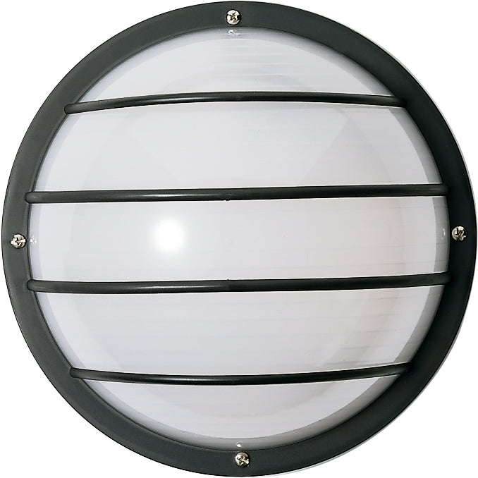 Nuvo 1-Light 10" Round Cage Outdoor Wall Light w/ Polysynthetic Body & Lens
