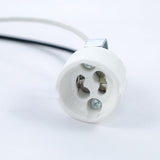Satco 80-1796 GU10 ceramic socket with 1/8 IP hickey lampholder - BulbAmerica