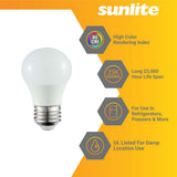 Sunlite 5.5w 120v LED A15 Refrigerator E26 Base 4000K Frosted Bulb - 40W Equiv - BulbAmerica