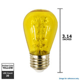 SUNLITE 1.1w 120v Sign S14 30LED E26 Yellow LED Light Bulb - BulbAmerica