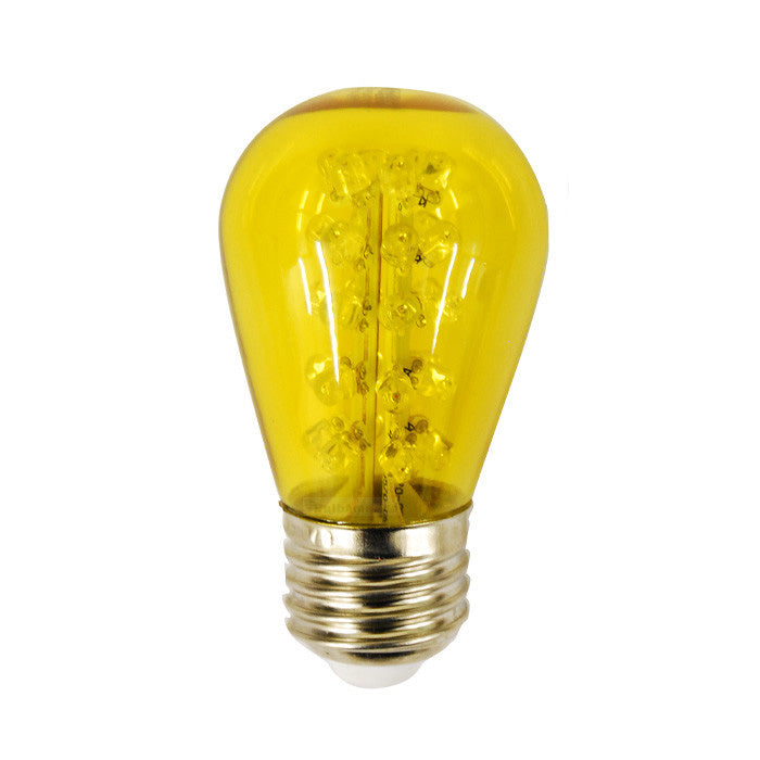 20Pk - Sunlite 1.1w 120v Sign S14 30LED E26 Yellow LED Light Bulb