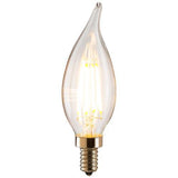 SUNLITE Antique Filament LED 4 Watt 2700K E12 Base Chandelier Light Bulb