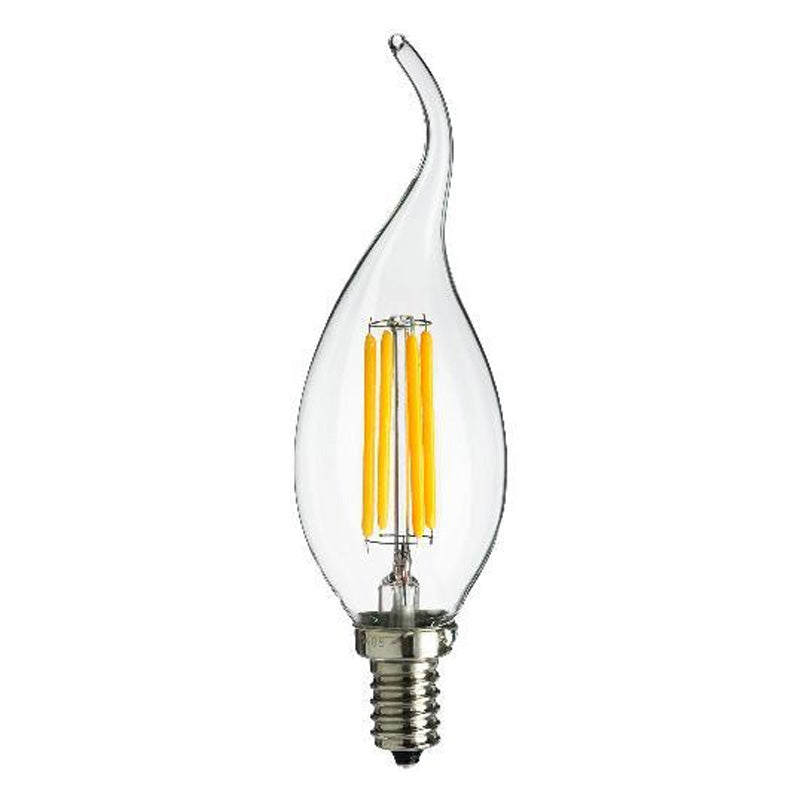 Sunlite Antique Filament LED 4 Watt 2700K E12 Base Light Bulbs - 2 pack
