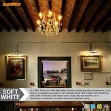 Sunlite 4.5w LED CA11 Clear Chandelier CFC E12 Base 2700K Bulb - 40W Equiv_2