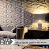 3Pk - Sunlite 6w LED A19 Non-Dimmable 3000K Warm White Bulb - 40w Equiv_2