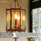 Sunlite 4.5w LED B11 Clear Chandelier 120v E26 Base 2700K Bulb - 40W Equiv_1