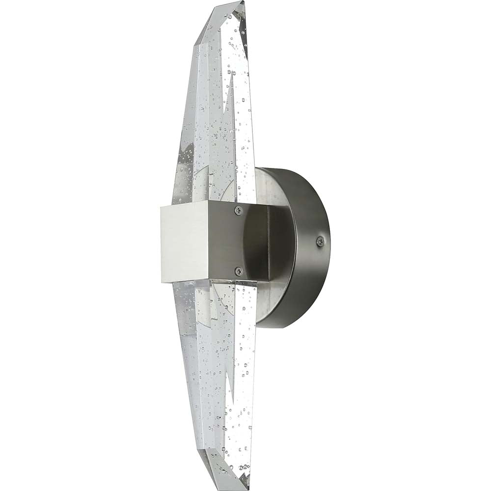 Sunlite 15w LED Crystal Shape Two Light Wall Sconce 3000K Dimmable - 60w equiv