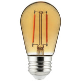SUNLITE LED S14 Amber 2W 120V E26 Medium Base DImmable Bulb