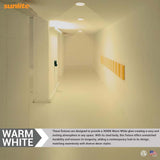 Sunlite 7-In 12w LED Round Mini Panel Fixture 3000K Dimmable 120v - 100w equiv_2