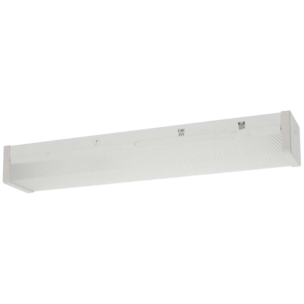 Sunlite 24-in LED Strip Fixture CCT Wattage Lumens Selectable Dimmable 120-277