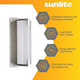 Sunlite 10-In 12w LED Wall Cylinder Sconce CCT Selectable Dimmable - 75w equiv_1