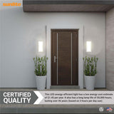 Sunlite 10-In 12w LED Wall Cylinder Sconce CCT Selectable Dimmable - 75w equiv_4
