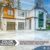 Sunlite 12w LED Square Modern Outdoor Light Fixture CCT Selectable - 60w equiv_3