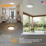 Sunlite 11-in 21w Ceiling Flush Mount LED Fixture CCT Tunable 1640Lm 120v_3