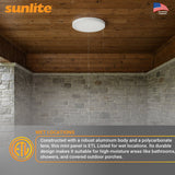 Sunlite 11-in 21w Ceiling Flush Mount LED Fixture CCT Tunable 1640Lm 120v_5