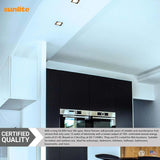 Sunlite 4-In 12w LED Recessed Slim Downlight Fixture CCT Selectable - 65W equiv_4