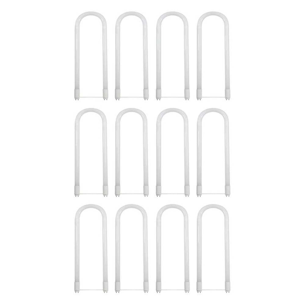 12Pk - Sunlite 15w LED T8 U-Bend Tube Bulb CCT Tunable G13 Base Ballast Bypass