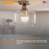 Sunlite A19 9w LED Light Bulb GU24 Dimmable 2700K Soft White - 60W Equiv_1