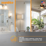 Sunlite A19 11w LED Light Bulb GU24 base CCT Selectable Dimmable - 75W Equiv_1