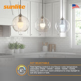 Sunlite A19 11w LED Light Bulb GU24 base CCT Selectable Dimmable - 75W Equiv_2