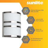 Sunlite 15w LED Half Cylinder Wall Sconce Fixture CCT Selectable - 75w equiv_1