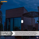 Sunlite 15w LED Half Cylinder Wall Sconce Fixture CCT Selectable - 75w equiv_5