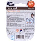 2 Pack - Philips 89 7.5w 13v G6 Automotive Bulb_2