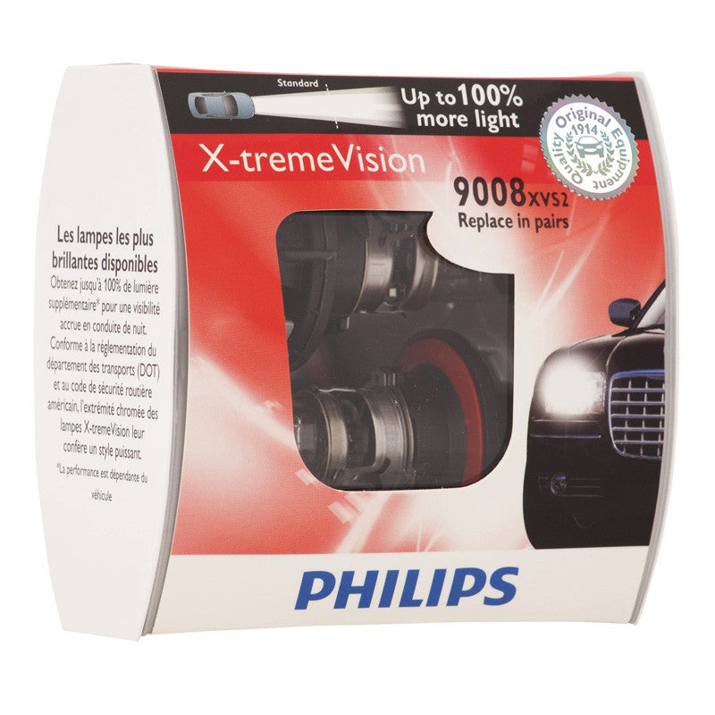 Philips H13 9008 - 60/55w 12v X-treme Vision Automotive lamp - 2 bulbs