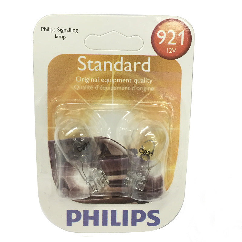 Philips  921 - 18w 12.8v Miniature Wedge Automotive Lamp - 2 Bulb