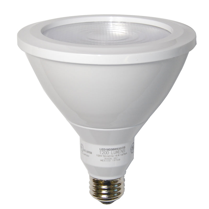 GE 18w PAR38 LED 3000k 1200Lm Narrow Flood Dimmable Light Bulb