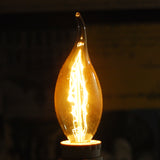 Antique 40W Vintage Candelabra Flame Tip Style Incandescent Light Bulb_1
