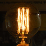 Globe G30 40w Antique Vintage Style 3.3in Diameter Squirrel Cage filament bulb_1