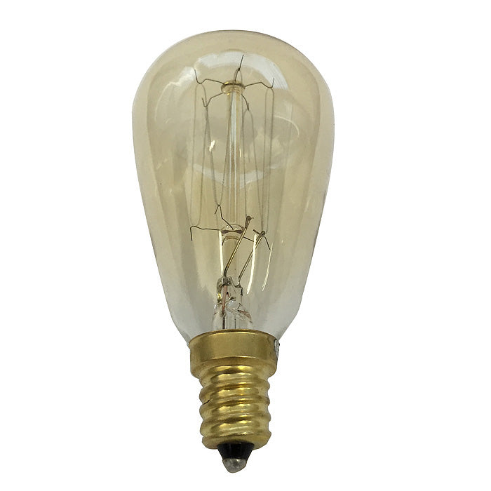 Antique 40w Vintage ST15 Edison Sylte 120v Candelabra Base Light Bulb